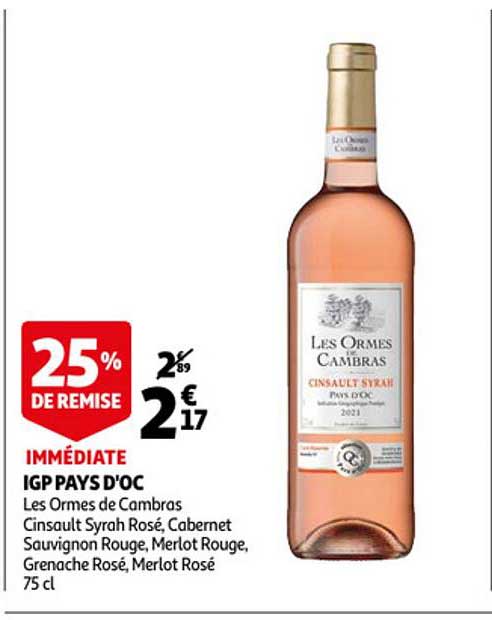 Igp Pays D'oc Les Ormes De Cambras