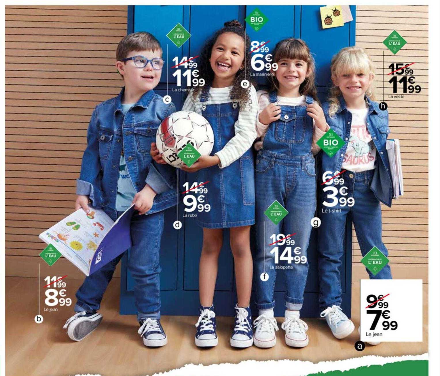 jean, robe, chemise, marinière, veste, tee-shirt