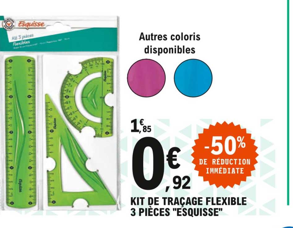 Kit De Traçage Flexible 3 Pièces "esquisse"