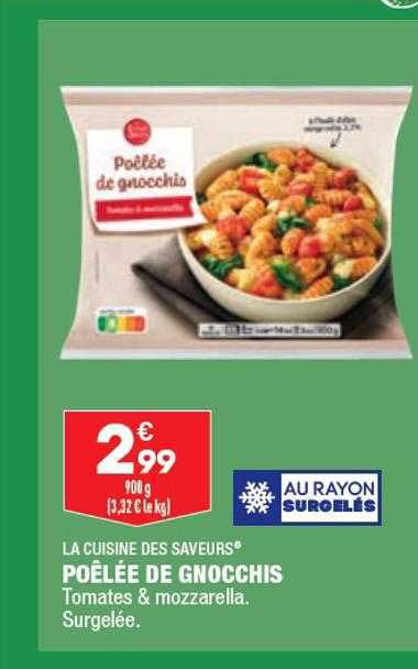 La Cuisine Des Saveurs Poêlée De Gnocchis