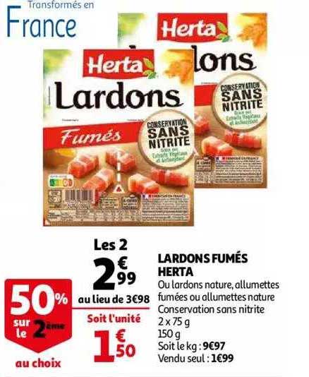 Lardons Fumés Herta