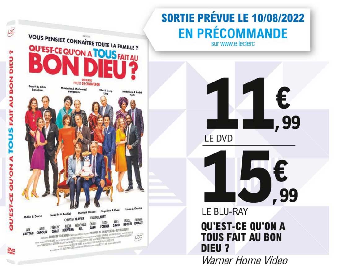 le blu-ray : qu'est-ce qu'on a tous fait au bon dieu ?
