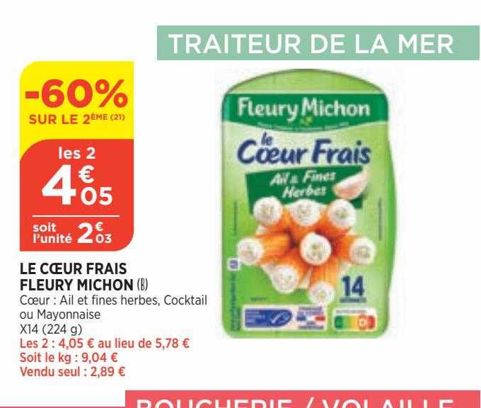 le cœur frais fleury michon