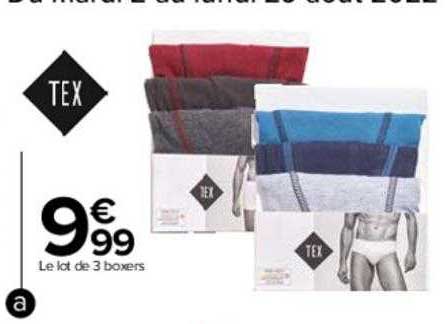 Le Lot De 3 Boxers Tex
