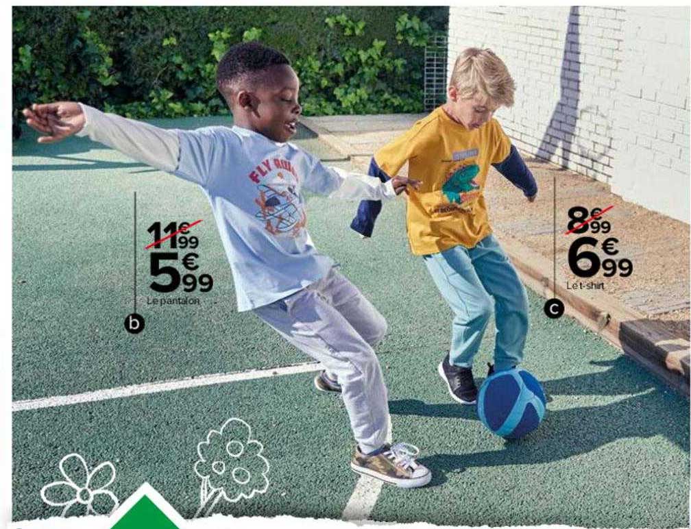 le pantalon, le t-shirt