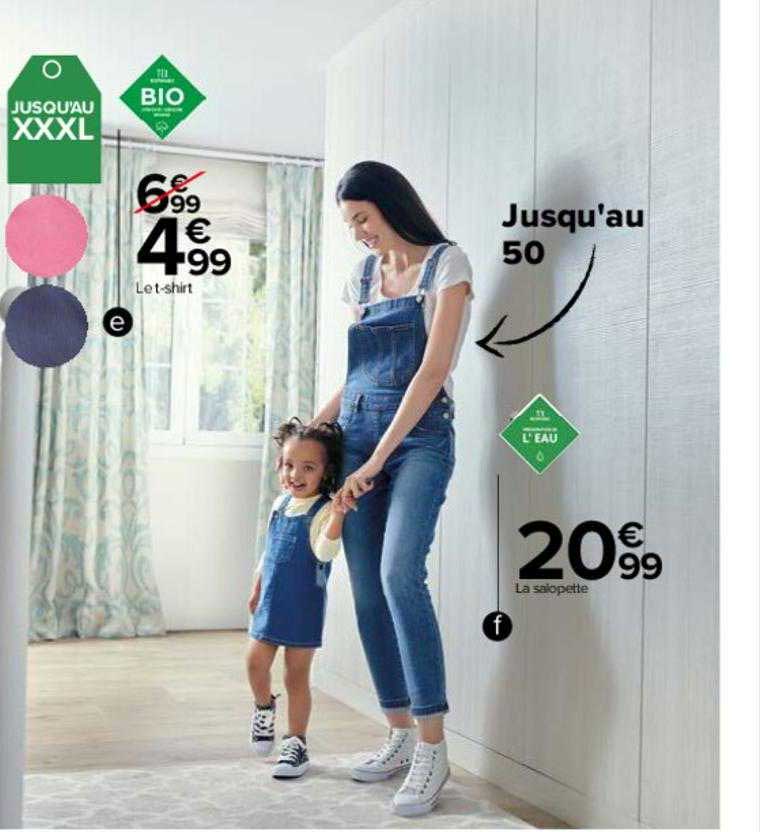 le t-shirt, la salopette