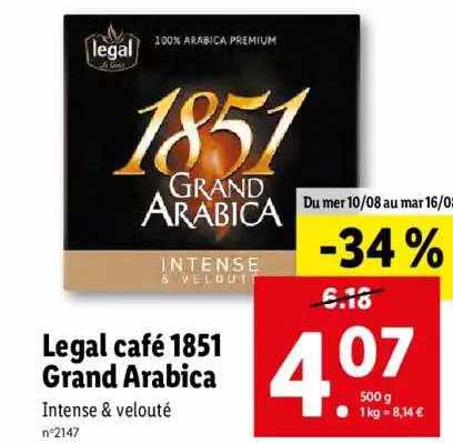 Legal Café 1851 Grand Arabica