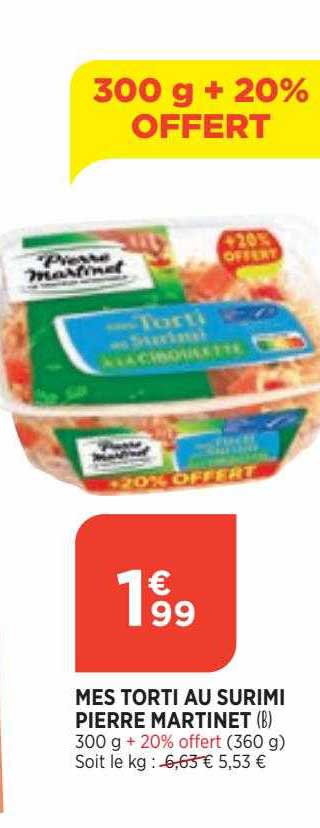 mes torti au surimi pierre martinet