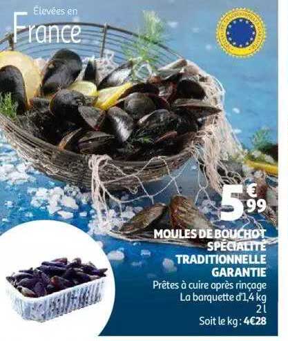 moules de bouchot spécialité traditionnelle garanti