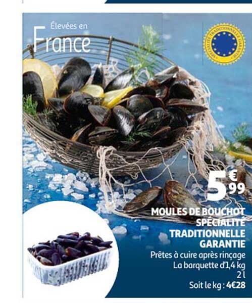 moules de bouchot spécialité traditionnelle garantie