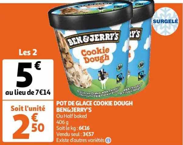 pot de glace cookie dough ben&jerry's