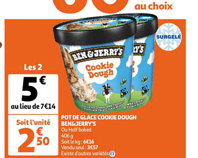pot de glace cookie dough ben&jerry's