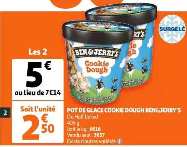 pot de glace cookie dough ben&jerry's