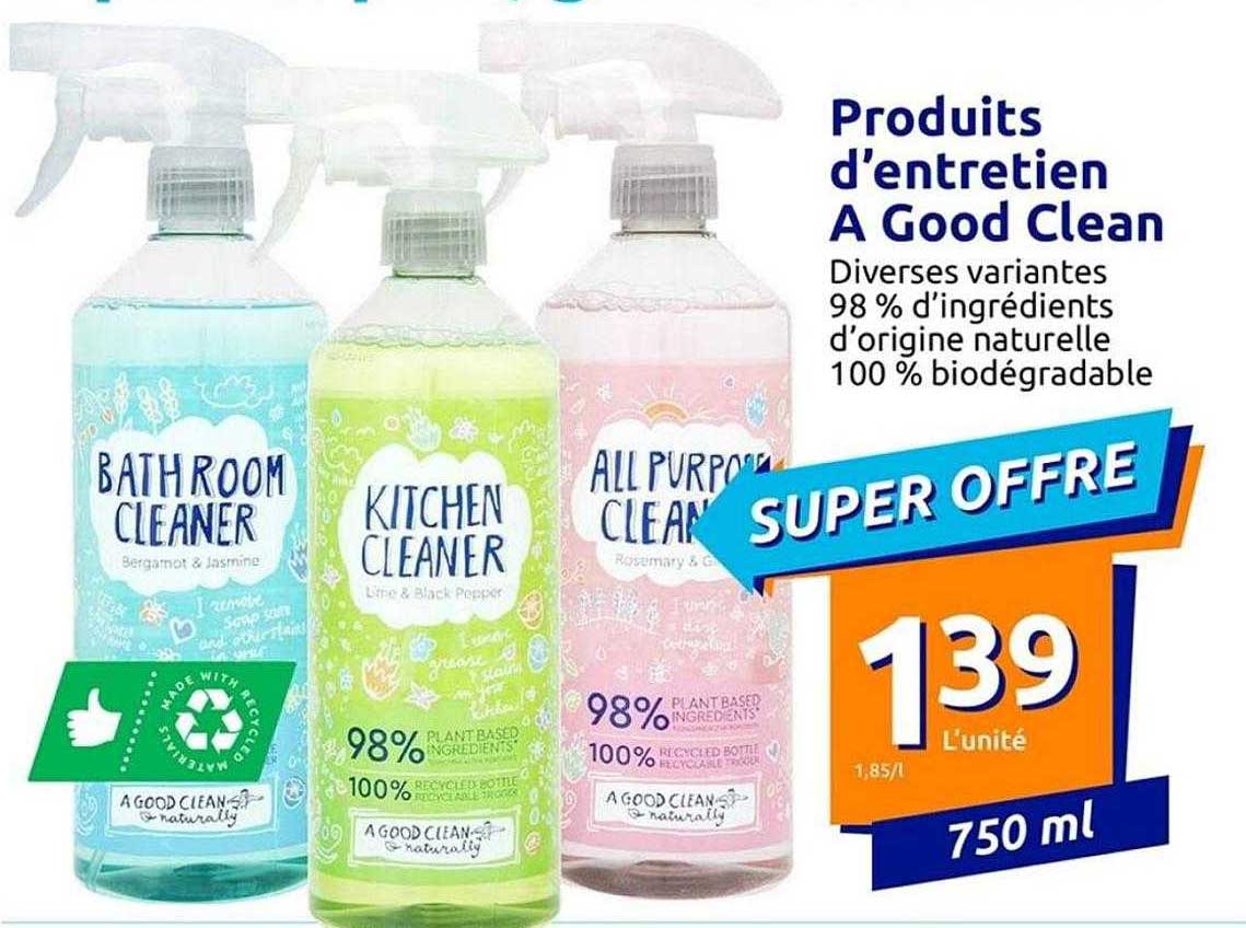 produits d'entretien a good clean