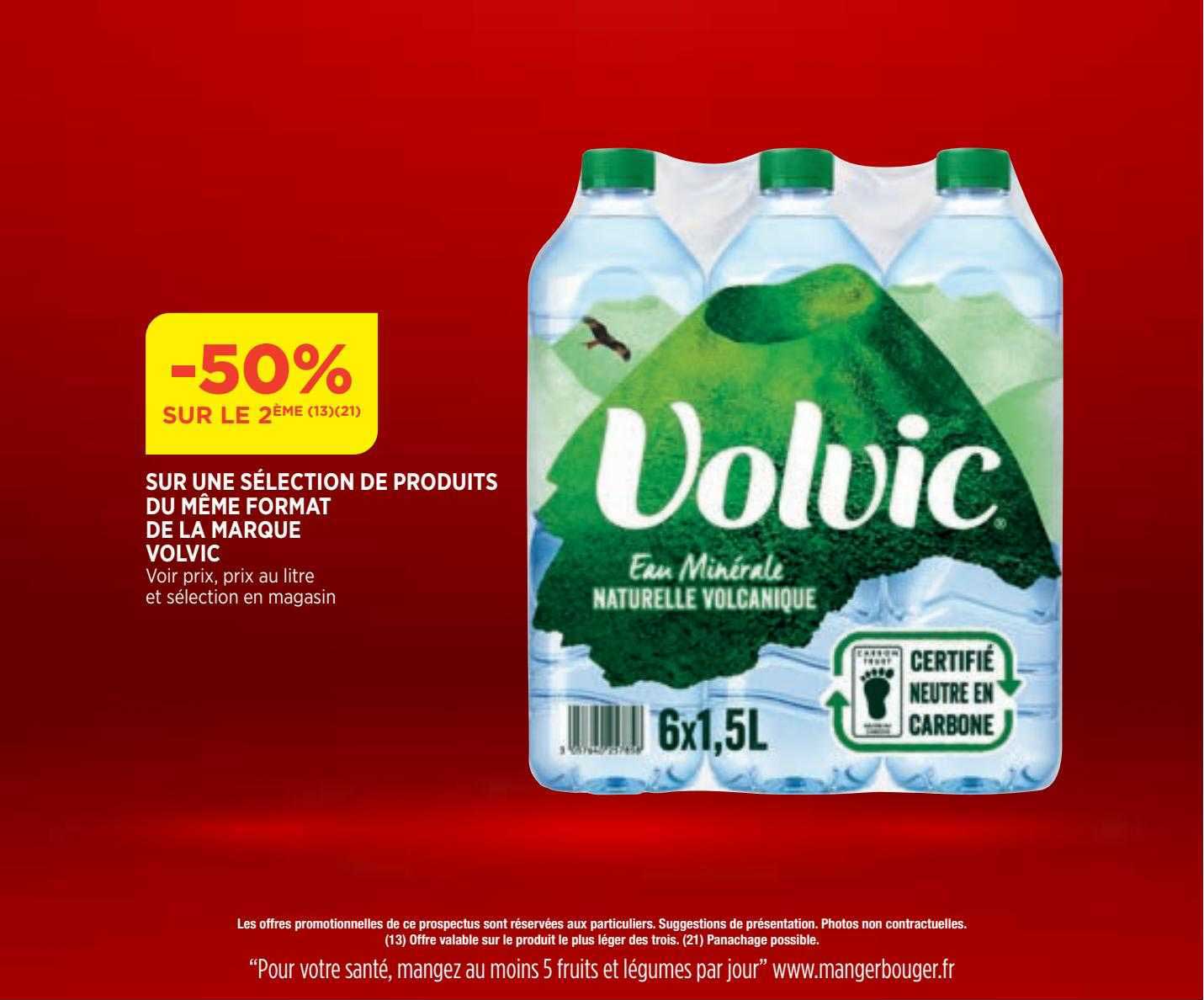 produits de même format de la marque volvic