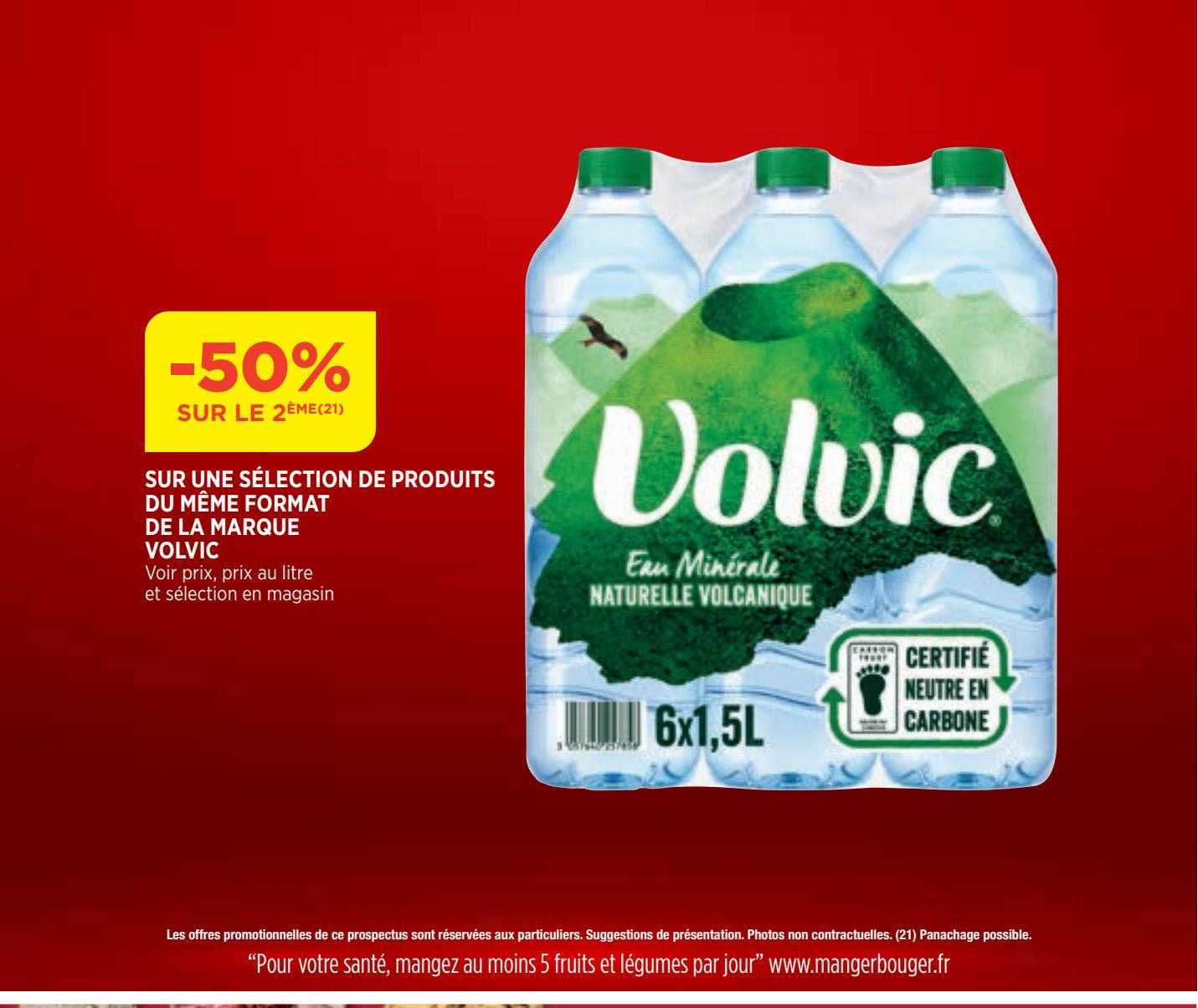 produits de même format de la marque volvic
