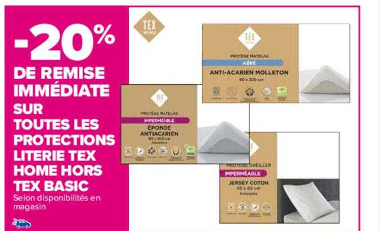 protections literie tex home hors tex basic