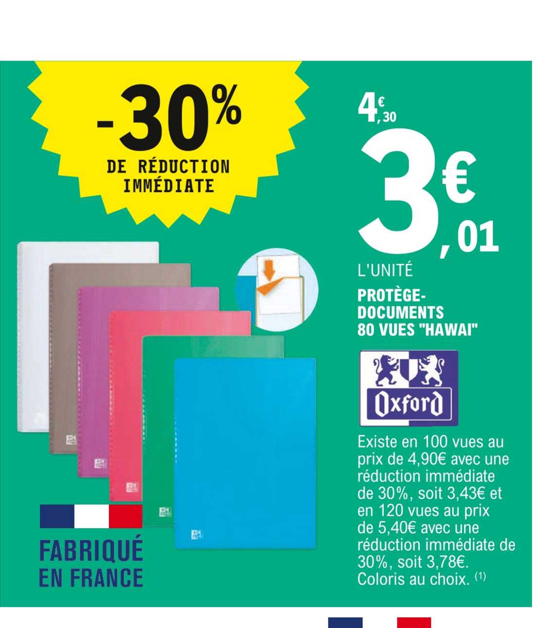 protège-documents 80 vues "hawai" oxford