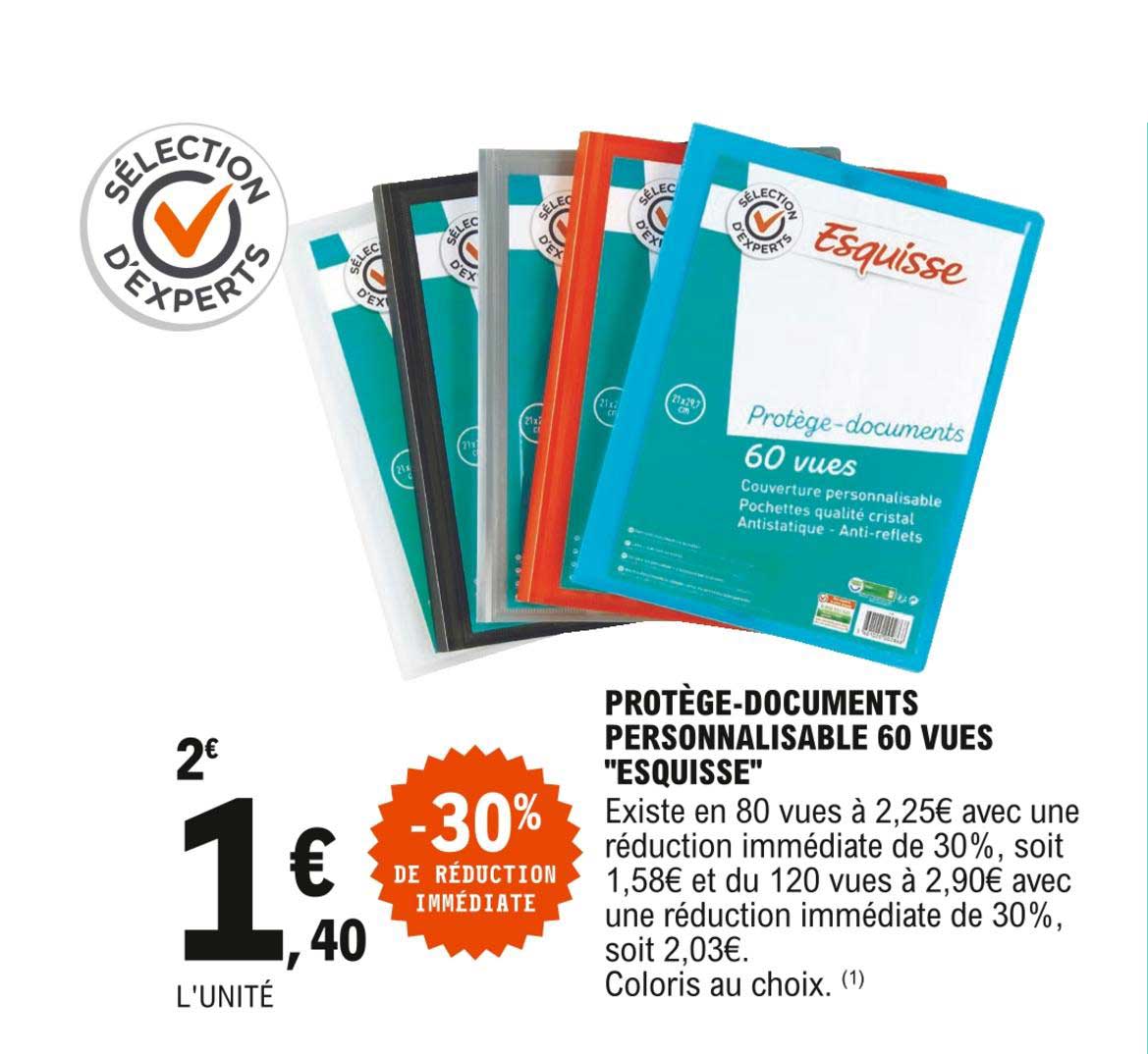 Protège-documents Personnalisable 60 Vues "esquisse"