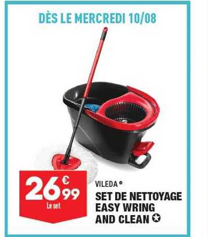 set de nettoyage easy wring and clean vileda