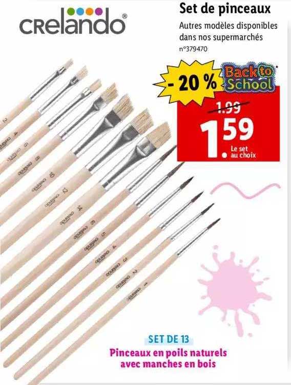 set de pinceaux crelando