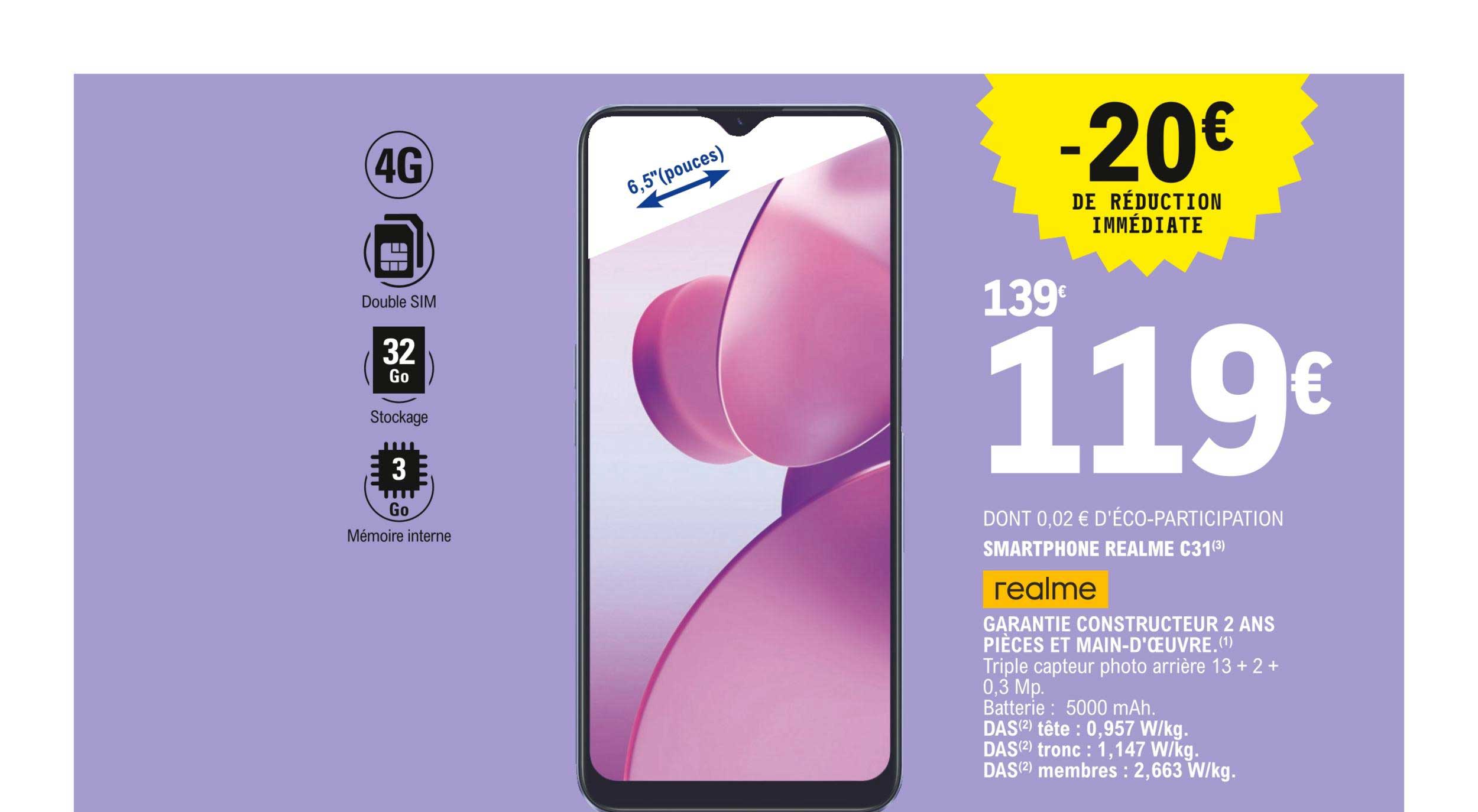 smartphone realme c31