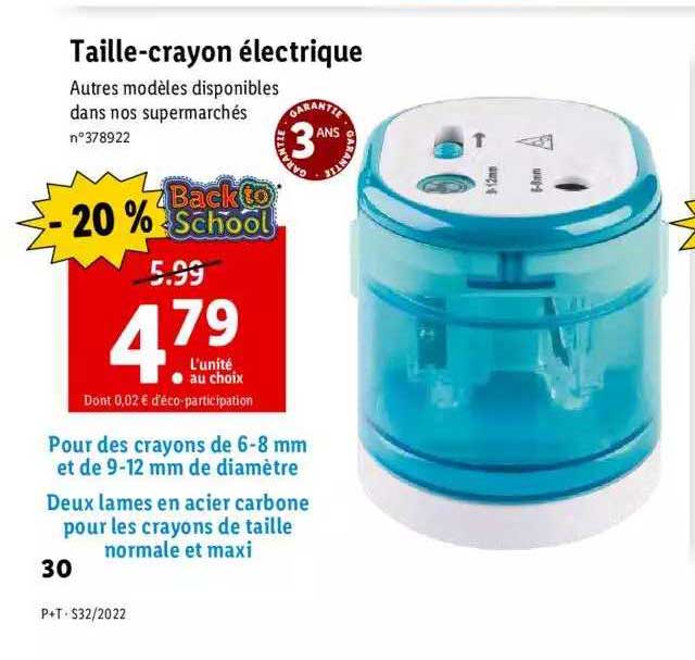 Taille-crayon électrique