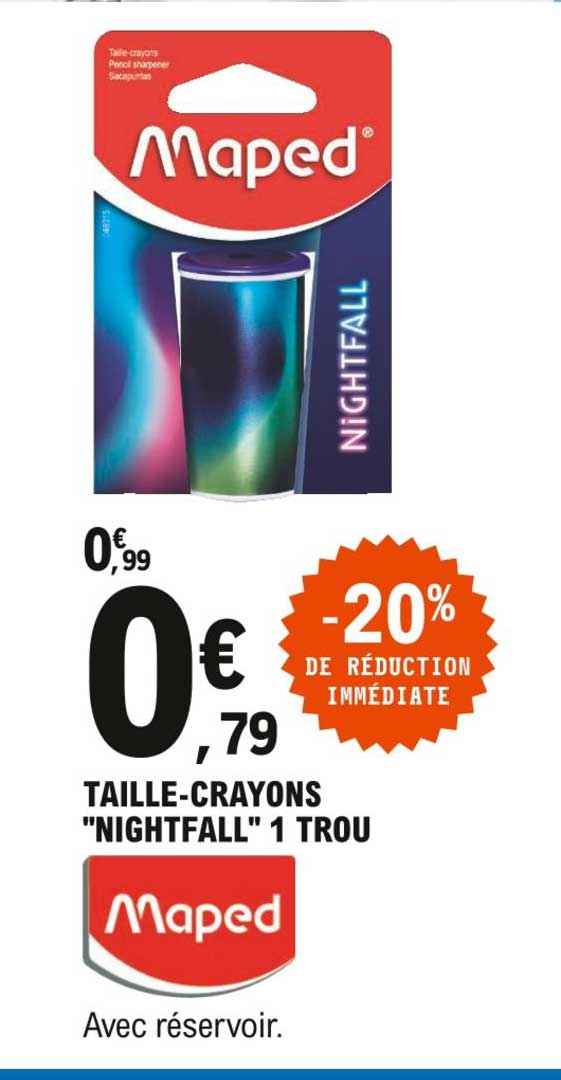 taille-crayons "nightfall" 1 trou maped