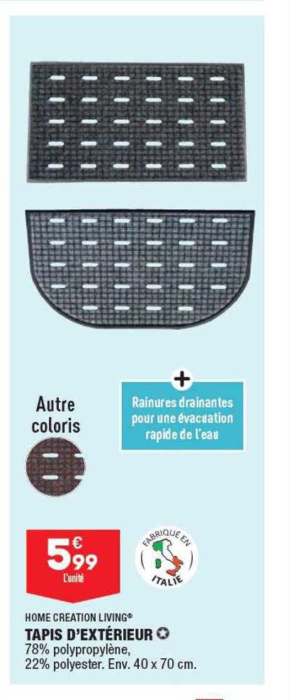 tapis d'extérieur home creation living