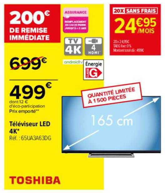 Téléviseur Led 4k Toshiba
