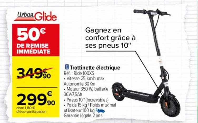 trottinette électrique urban glide