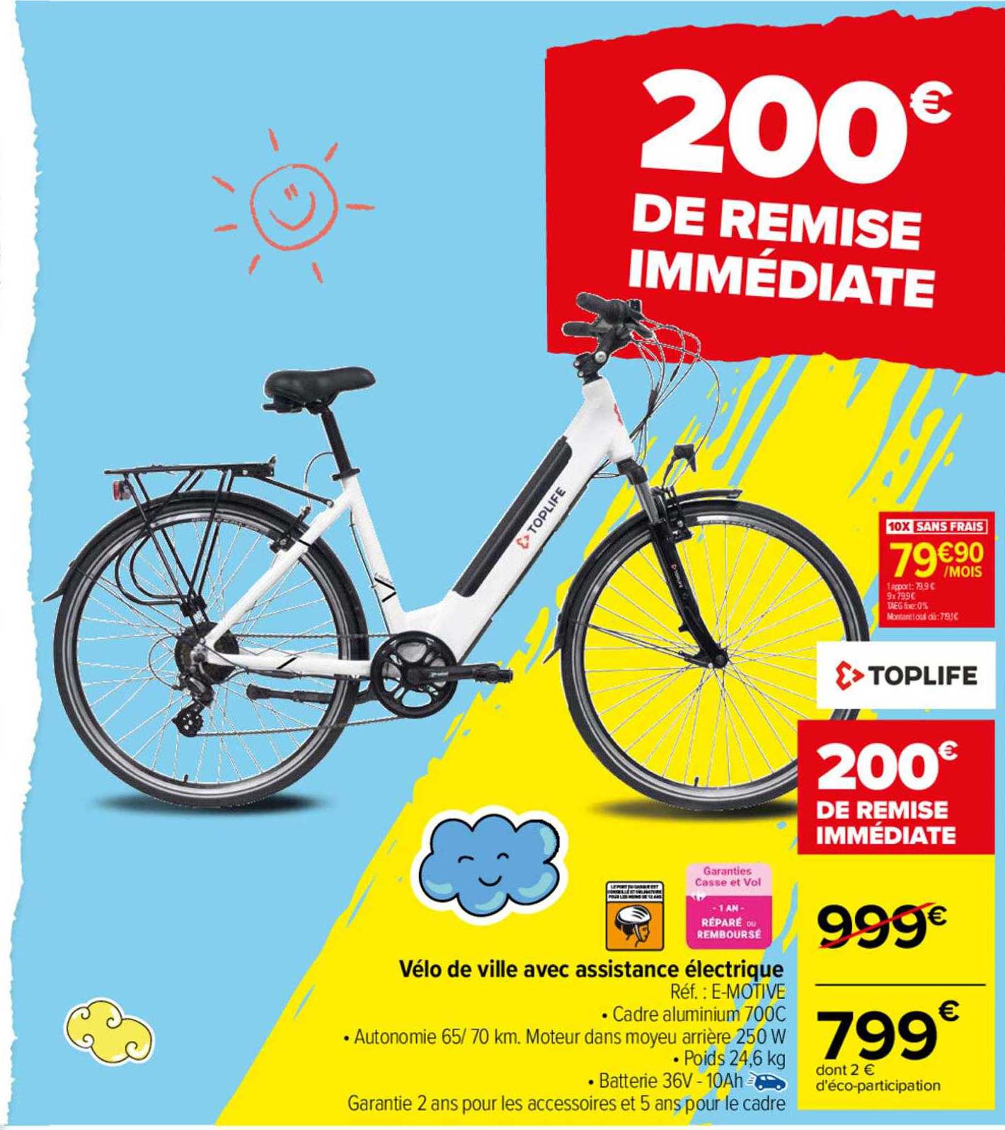 vélo de ville avec assistance électrique