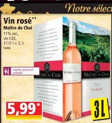 vin rosé maître de chai