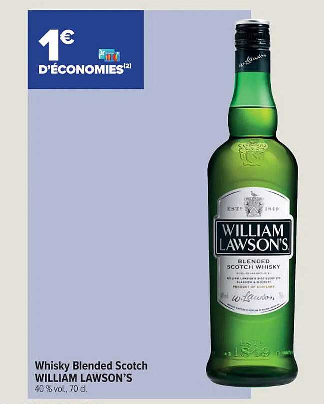 whisky blended scotch whilliam lawson's