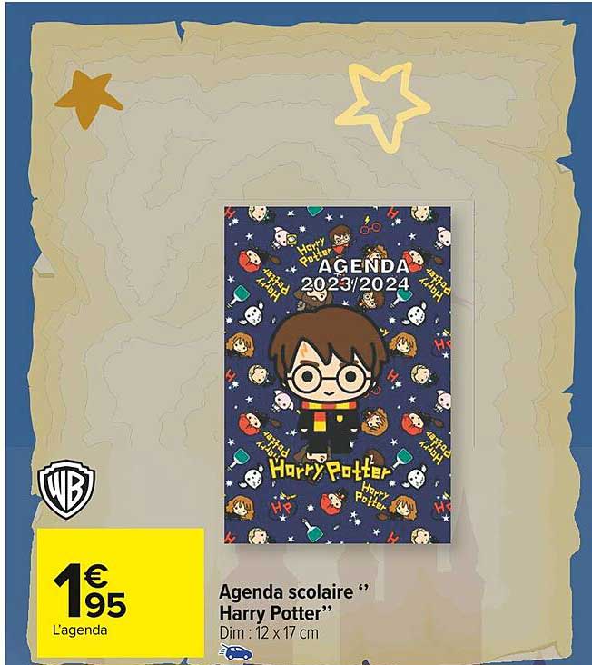 agenda scolaire "harry otter"