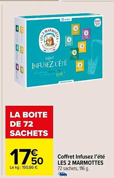 coffret infusez l'été les 2 marmottes
