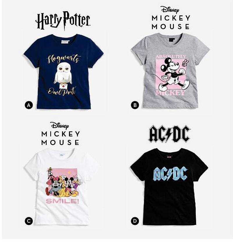 harry potter, mickey mouse, ac/dc
