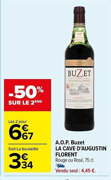 a.o.p. buzet la cave d'augustin florent