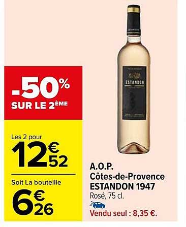 a.o.p. côtes-de-provence estandon 1947