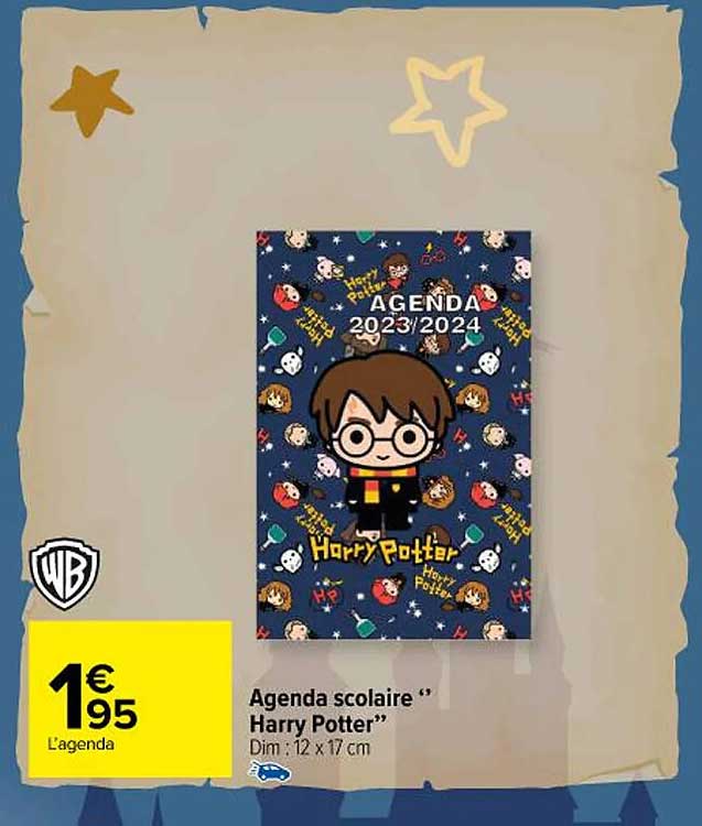 agenda scolaire harry potter
