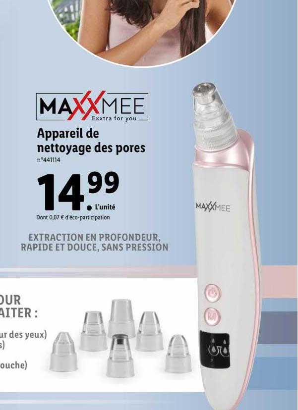 appareil de nettoyage des pores maxxmee
