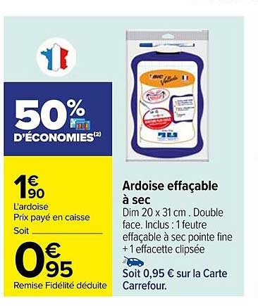 Ardoise Effaçable à Sec