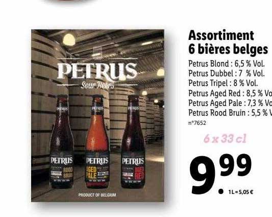 Assortiment 6 Bières Belges