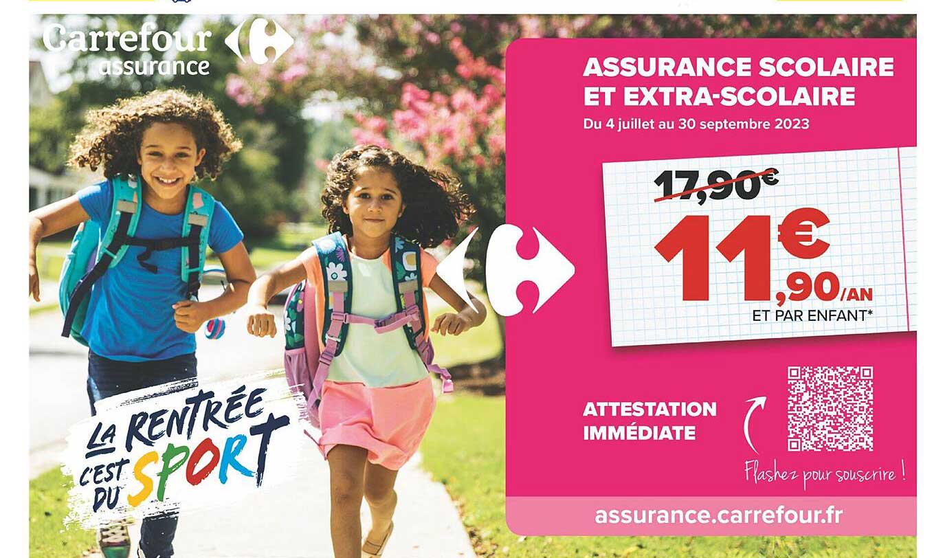 assurance scolaire et extra-scolaire carrefour assurance