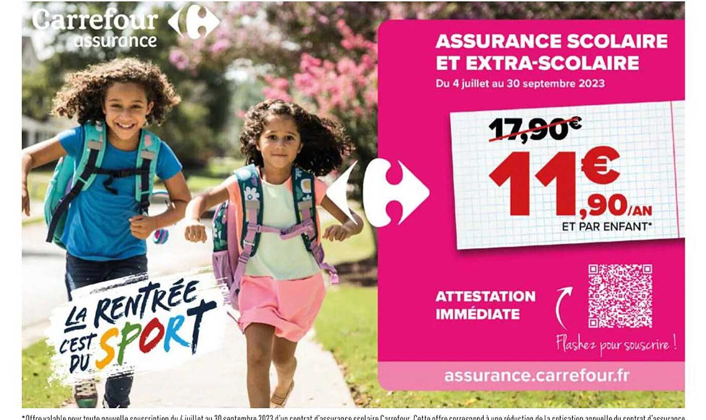 assurance scolaire et extra-scolaire carrefour assurance