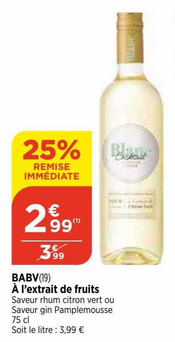 babv à l'extrait de fruits