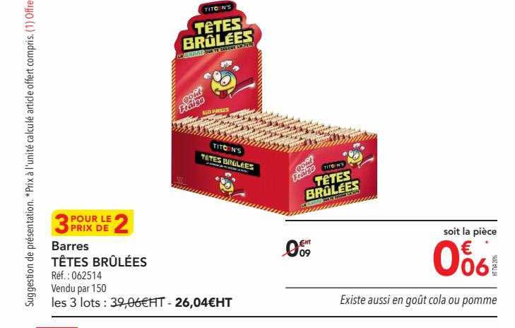 barres têtes brûlées