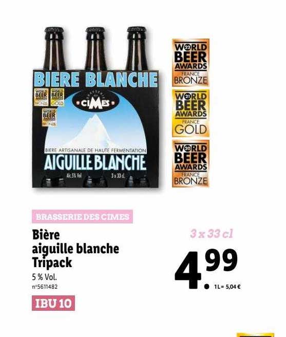 bière aiguille blanche tripack