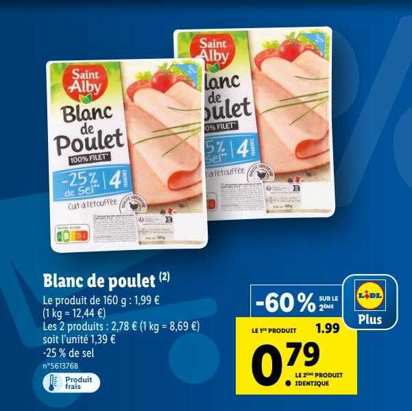 blanc de poulet saint alby