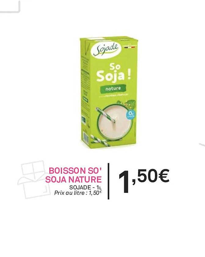 Boisson So'soja Nature Sojade